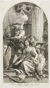 聖アガサの殉教。 作： Giovanni Domenico Tiepolo