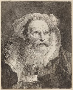 瞑想する老人 作： Giovanni Domenico Tiepolo