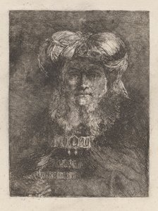 Raccolta di Teste（首のコレクション）からのレンブラントのマナーの老人 作： Giovanni Domenico Tiepolo