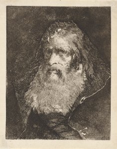 Raccolta di Teste（首のコレクション）からの裸の頭を持つ老人 作： Giovanni Domenico Tiepolo
