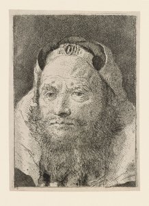 Raccolta di Teste（頭のコレクション）からのひげを生やした老人 作： Giovanni Domenico Tiepolo