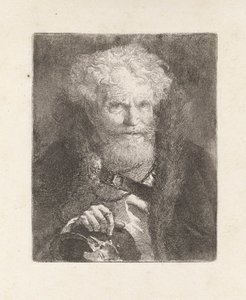 Raccolta di Teste（首のコレクション）のヘルメットをかぶった老人 作： Giovanni Domenico Tiepolo