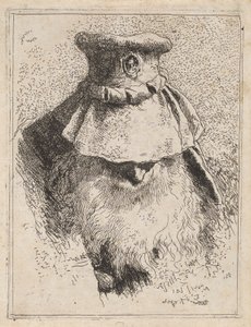 Raccolta di Teste（首のコレクション）からの大きな帽子をかぶった老人 作： Giovanni Domenico Tiepolo
