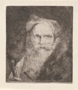 Raccolta di Teste（首のコレクション）より、剣を持った老人 作： Giovanni Domenico Tiepolo