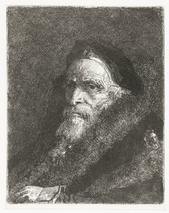 毛皮のコートの老人 頭のコレクション（シリーズタイトル） Raccolta di Teste (シリーズタイトル) 作： Giovanni Domenico Tiepolo