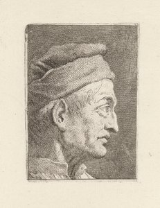 Raccolta di Teste（頭のコレクション）からの老人のプロフィール 作： Giovanni Domenico Tiepolo