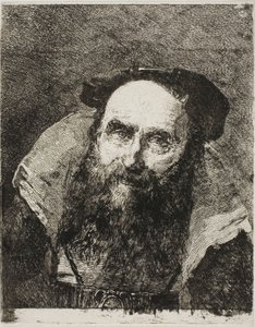 微笑む老人 作： Giovanni Domenico Tiepolo