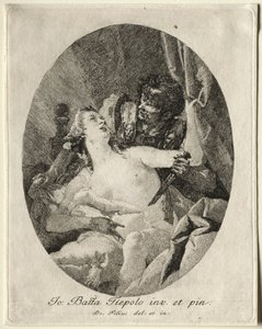 ターカンとルクレティア。 作： Giovanni Domenico Tiepolo
