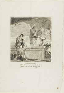 十字架の駅』より「埋葬」、第14曲 作： Giovanni Domenico Tiepolo
