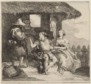 アンジェリカとメドーロの結婚 作： Giovanni Domenico Tiepolo