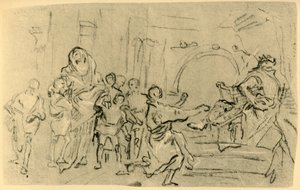 アンティオコスの前のマカビーの母、c1759、1928 作： Giovanni Domenico Tiepolo