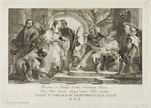クロッタ家の守護聖人 作： Giovanni Domenico Tiepolo