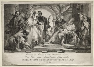 クロッタ家の聖人 作： Giovanni Domenico Tiepolo