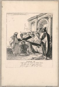 Via crucis - Station III、彼は初めて十字架の下に落ちる 作： Giovanni Domenico Tiepolo