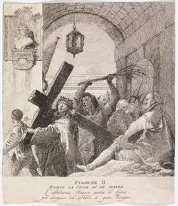 Via crucis - ステーション II.イエスは十字架を負う 作： Giovanni Domenico Tiepolo