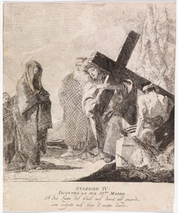 Via crucis - ステーション IV.イエスと母の出会い 作： Giovanni Domenico Tiepolo
