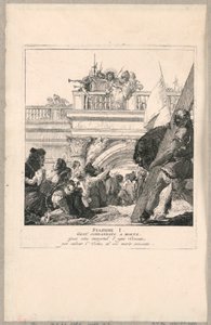 十字架経由 - 第 1 留、死刑を宣告されたイエス 作： Giovanni Domenico Tiepolo