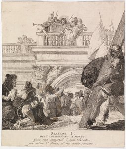 Via crucis - ステーションI イエスは死刑に処せられる 作： Giovanni Domenico Tiepolo