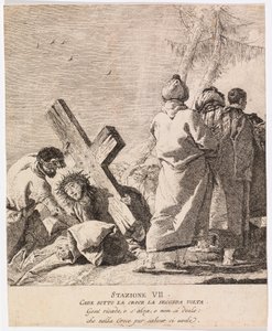 Via crucis - ステーション VII.イエスは二度目に倒れる 作： Giovanni Domenico Tiepolo