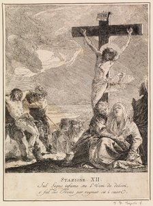 Via crucis - 駅XII。イエスの十字架上の死 作： Giovanni Domenico Tiepolo