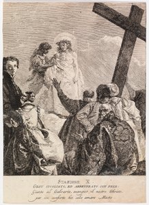 Via crucis - 駅X 衣をはぎ取られるイエス 作： Giovanni Domenico Tiepolo