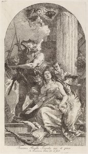 聖アガサの殉教 作： Giovanni Domenico Tiepolo after Giovanni Battista Tiepolo