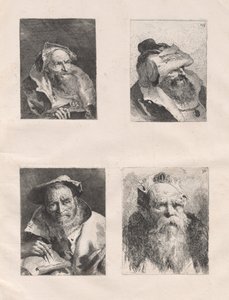 ヘッドのコレクション (パート I および II) 作： Giovanni Domenico Tiepolo, after Giovanni Battista Tiepolo