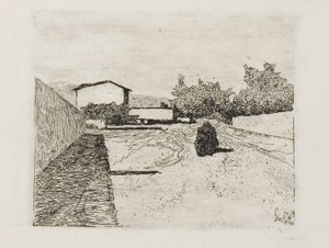 ストリート 作： Giovanni Fattori