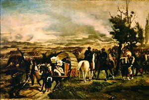 マゼンタの戦い、1860 作： Giovanni Fattori
