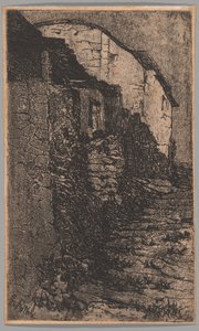 ローマ近郊バウコ 作： Giovanni Fattori
