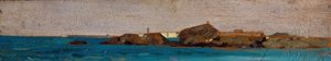 青い海 1865年頃（油彩・板） 作： Giovanni Fattori