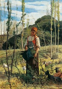 森の中の農夫 作： Giovanni Fattori