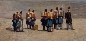 59年のフランス兵 1859年頃（油彩・板） 作： Giovanni Fattori