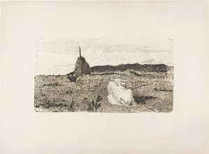 聖なる牛 作： Giovanni Fattori