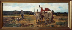 イタリア、フィレンツェ、マレンマ・トスカーナ、1894年頃 作： Giovanni Fattori