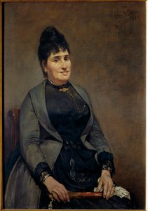 イタリア、フィレンツェ、マリアンナ・ビガッツィの肖像 作： Giovanni Fattori