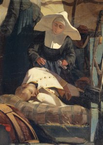 イタリア、フィレンツェ、マゼンタの戦いの後のイタリアの野原、詳細 作： Giovanni Fattori
