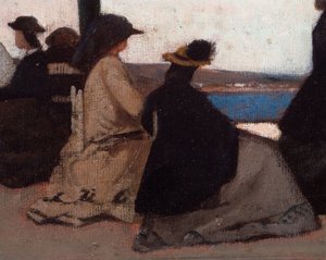 パルミエリの回廊」詳細画 ジョバンニ・ファットリ（1825-1908）作 作： Giovanni Fattori