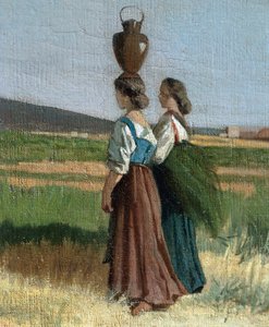 リヴォルノの水キャリア 作： Giovanni Fattori