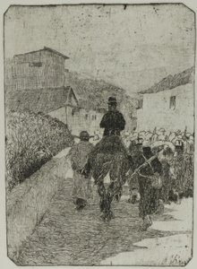ミリタリー プロムナード 作： Giovanni Fattori