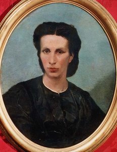 ビリオット夫人の肖像 作： Giovanni Fattori