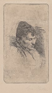 芸術家の後妻の肖像 作： Giovanni Fattori