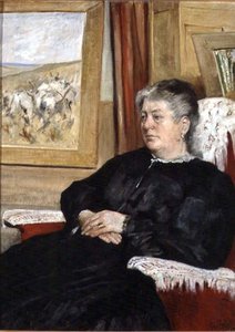 作家の妻の肖像 作： Giovanni Fattori