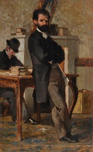 弁護士シルヴェストロ・ボンジョヴァンニの肖像 作： Giovanni Fattori