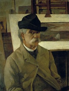 自画像 作： Giovanni Fattori