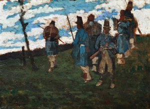 59年の兵士たち 1859年頃（油彩・板）
