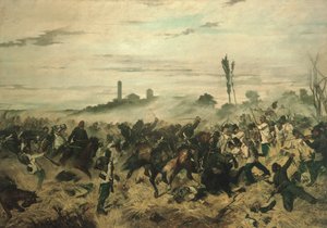 モンテベロの戦い 作： Giovanni Fattori