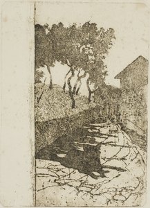 黒い犬 作： Giovanni Fattori
