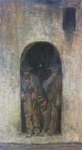 炭焼き職人やマレンマの労働者が 作： Giovanni Fattori