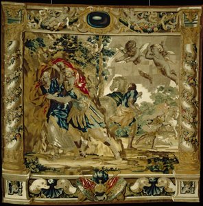 ディドとエネアス、嵐から身を守る 作： Giovanni Francesco (1610 62) Romanelli